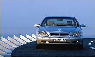 A VW Passat and a MB S-class